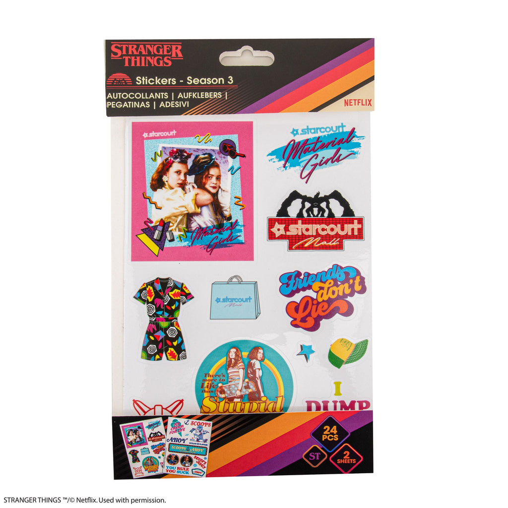 Imagen del producto Stranger Things Pack de pegatinas Temporada 3