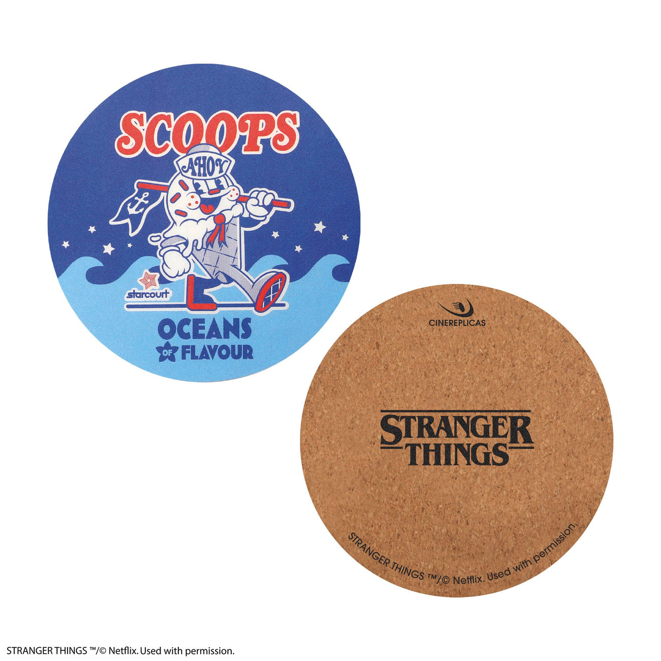 Imagen del producto Stranger Things Posavasos Scoops Ahoy Pack de 4