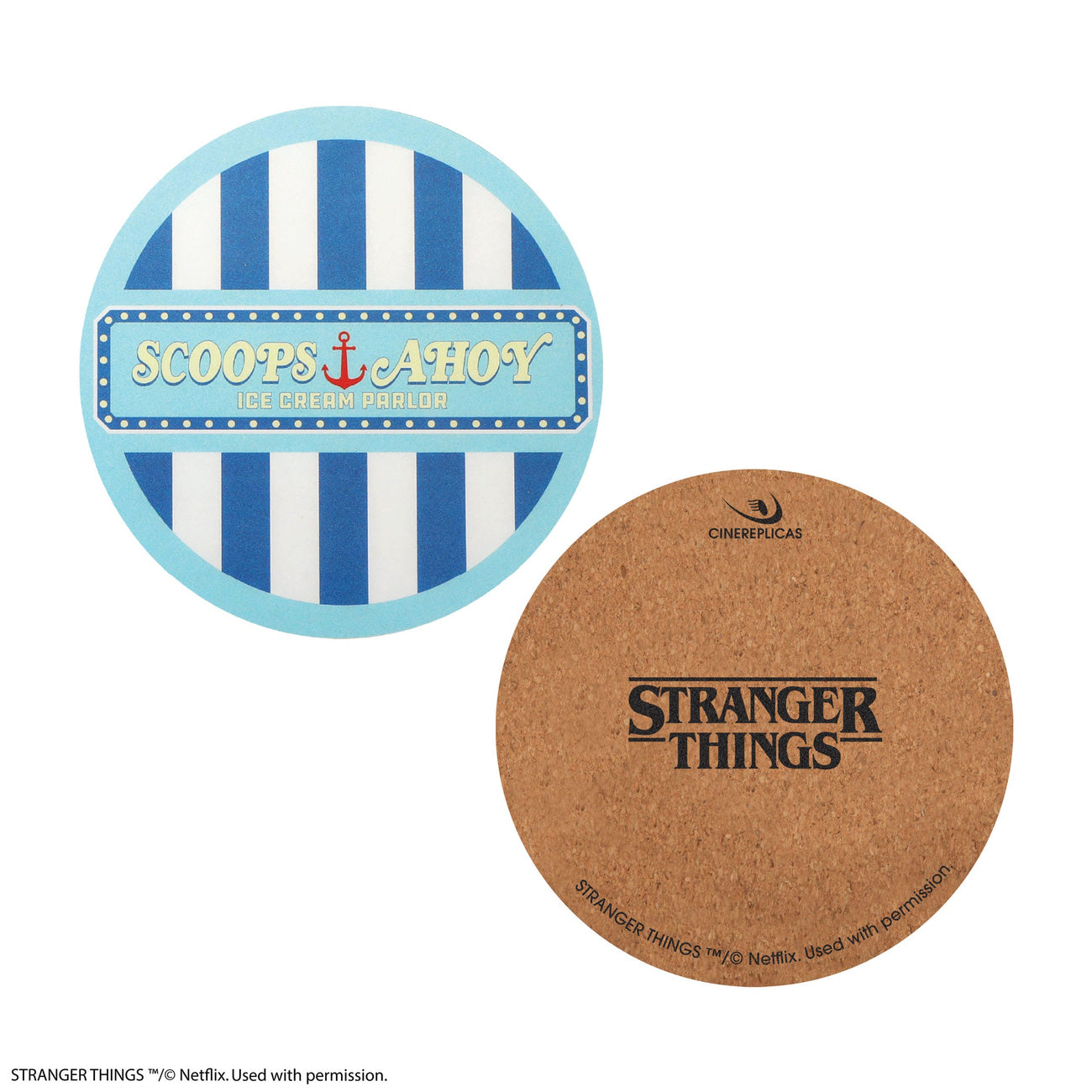 Imagen del producto Stranger Things Posavasos Scoops Ahoy Pack de 4