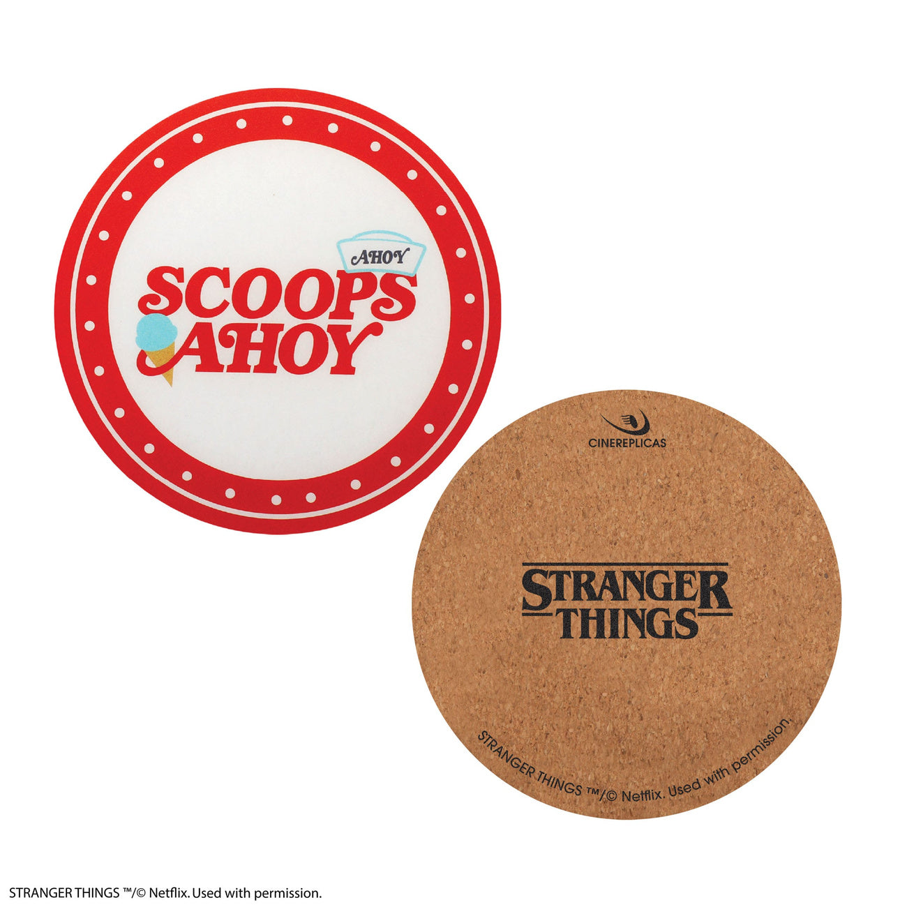 Imagen del producto Stranger Things Posavasos Scoops Ahoy Pack de 4