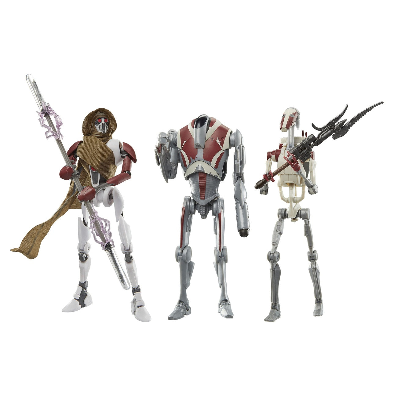 Imagen del producto Star Wars Jedi: Survivor Black Series Pack de 3 figuras de acción Magna Guard, Super Battle Droid & Battle Droid