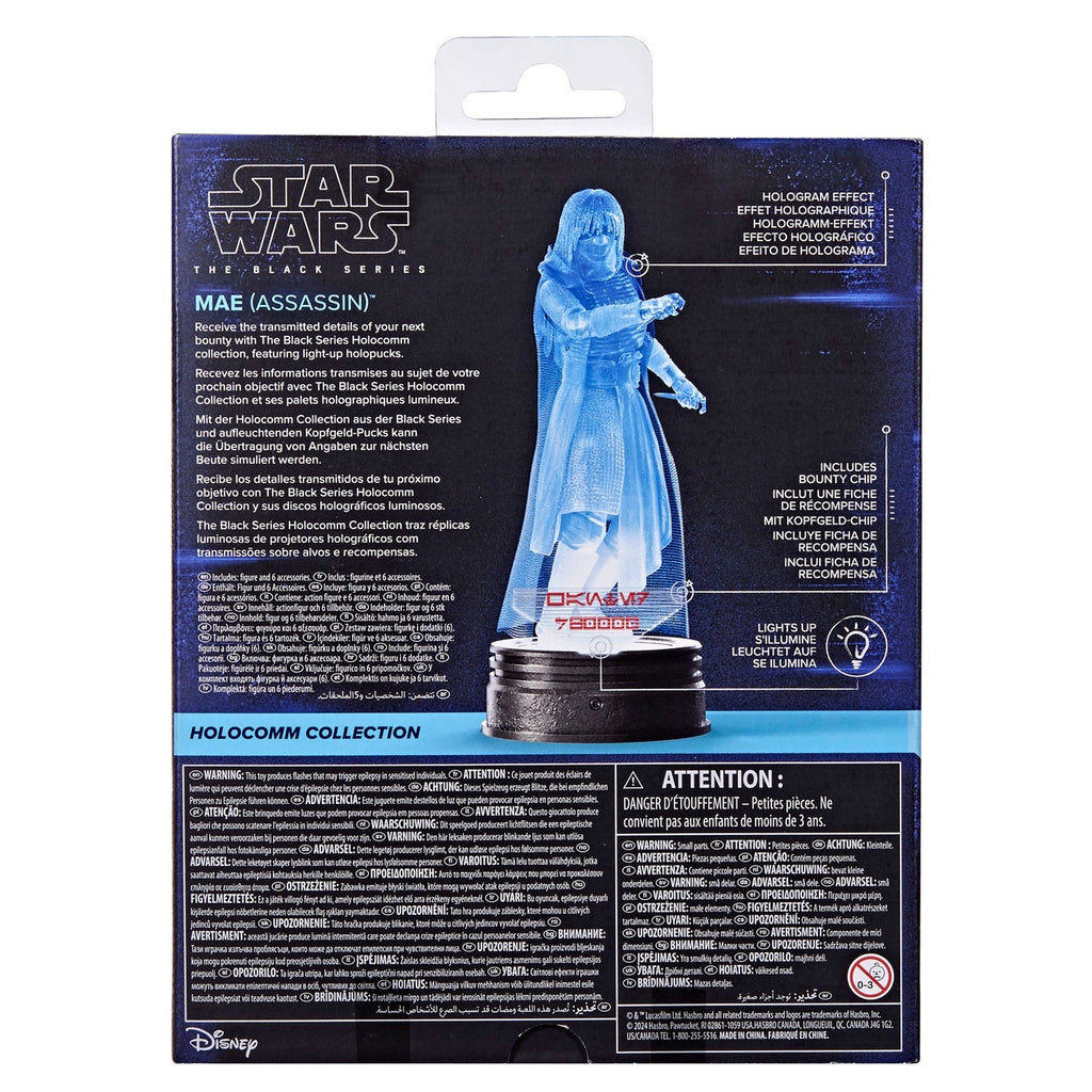 Imagen del producto Star Wars Black Series Holocomm Collection figura de acción Mae (Assassin) 15 cm