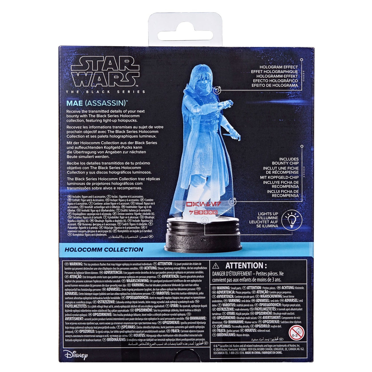 Imagen del producto Star Wars Black Series Holocomm Collection figura de acción Mae (Assassin) 15 cm