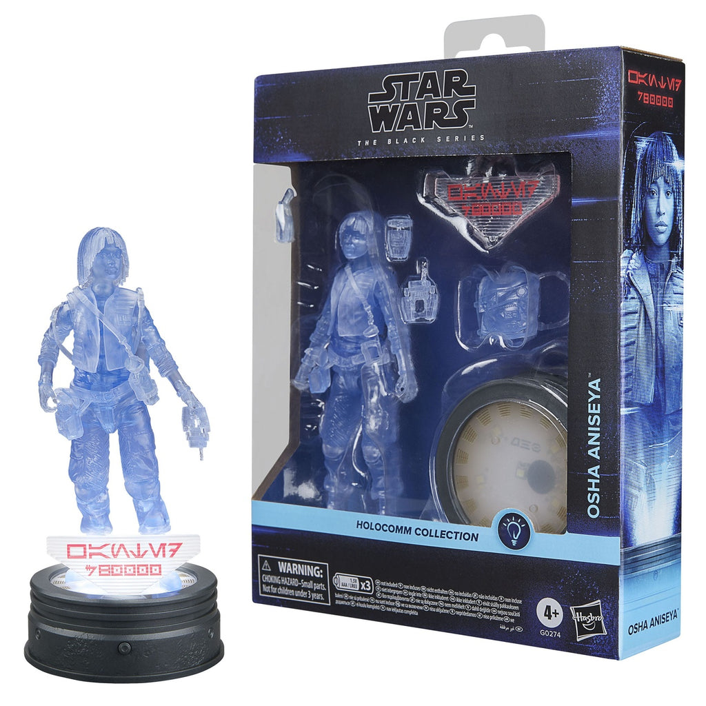 Imagen del producto Star Wars Black Series Holocomm Collection figura de acción Osha Aniseya 15 cm
