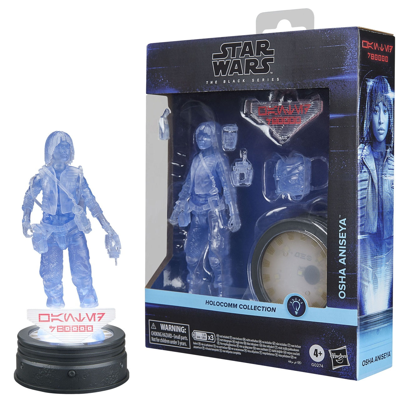 Imagen del producto Star Wars Black Series Holocomm Collection figura de acción Osha Aniseya 15 cm