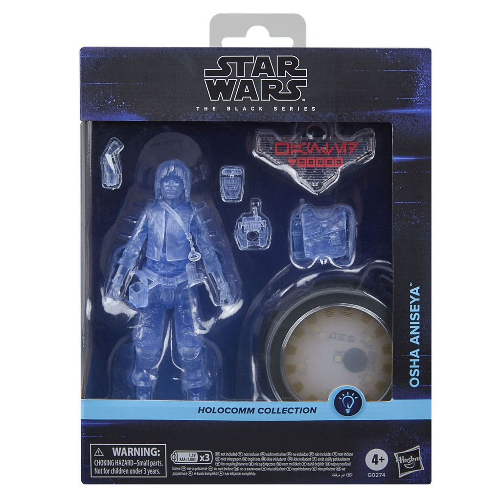 Imagen del producto Star Wars Black Series Holocomm Collection figura de acción Osha Aniseya 15 cm