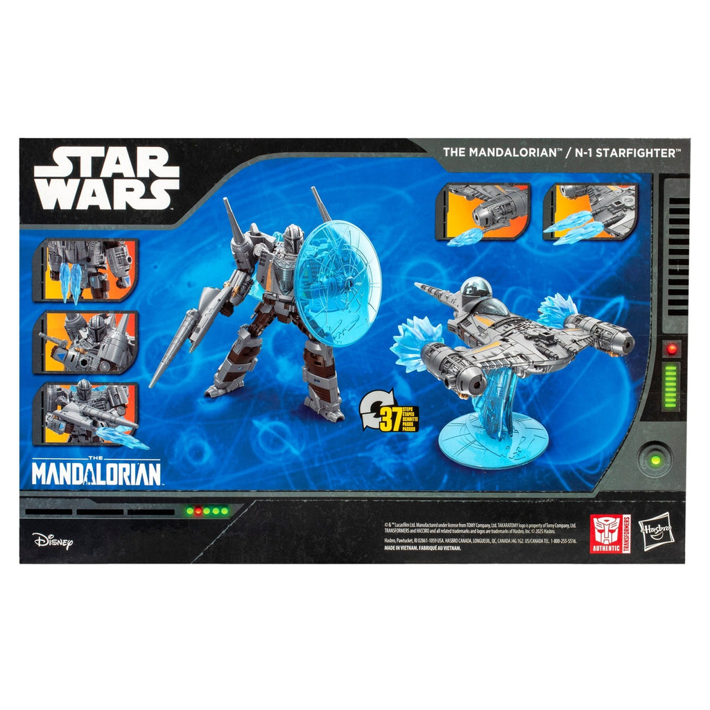 Imagen del producto Figura de acción Star Wars x Transformers The Mandalorian / N-1 Starfighter 19 cm