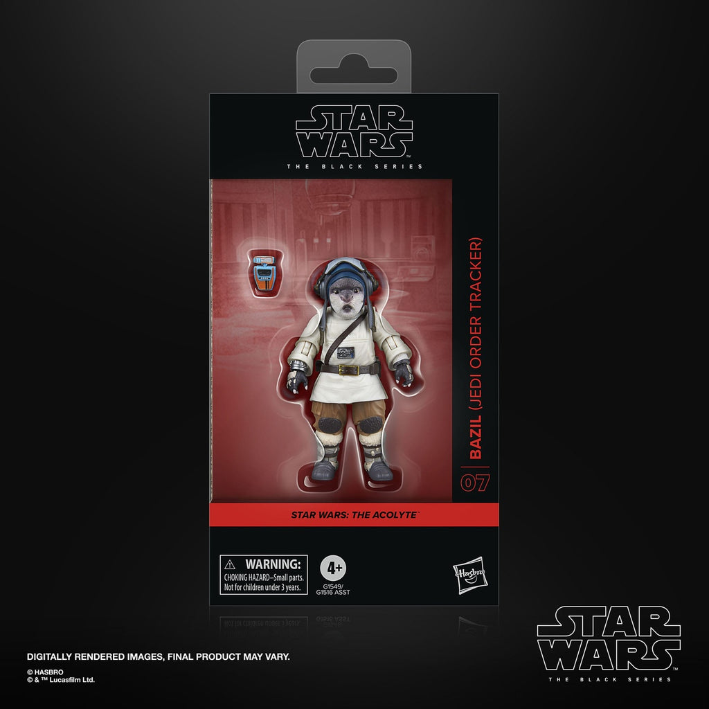 Imagen del producto Star Wars: The Acolyte figura de acción Black Series Bazil (Jedi Order Tracker) 10 cm