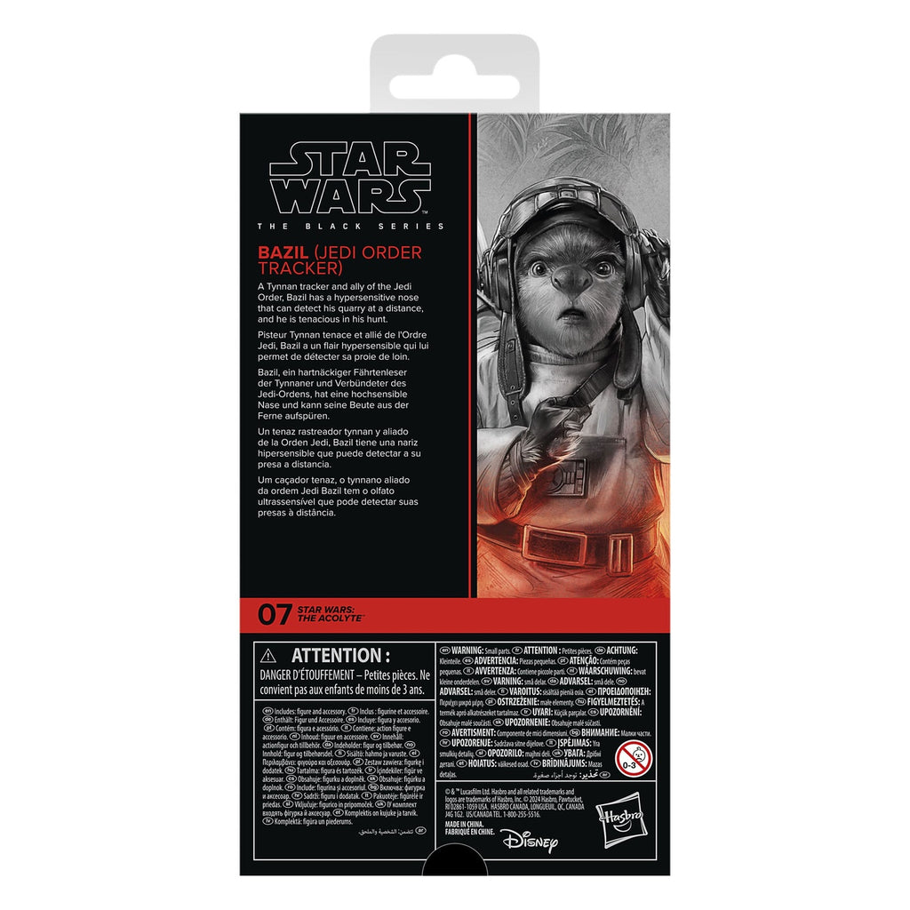 Imagen del producto Star Wars: The Acolyte figura de acción Black Series Bazil (Jedi Order Tracker) 10 cm