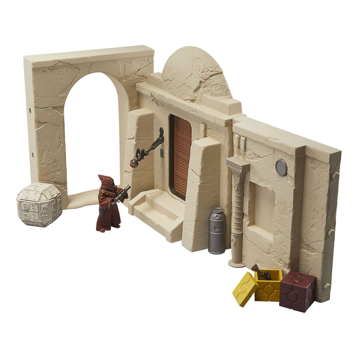 Imagen del producto Star Wars Episodio IV Vintage Collection Playset Streets of Mos Eisley con figura de acción Jawa