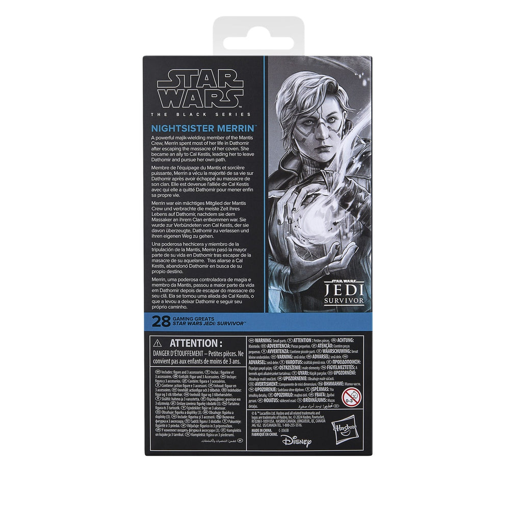 Imagen del producto Star Wars Jedi: Survivor figura de acción Black Series Nightsister Merrin 15 cm