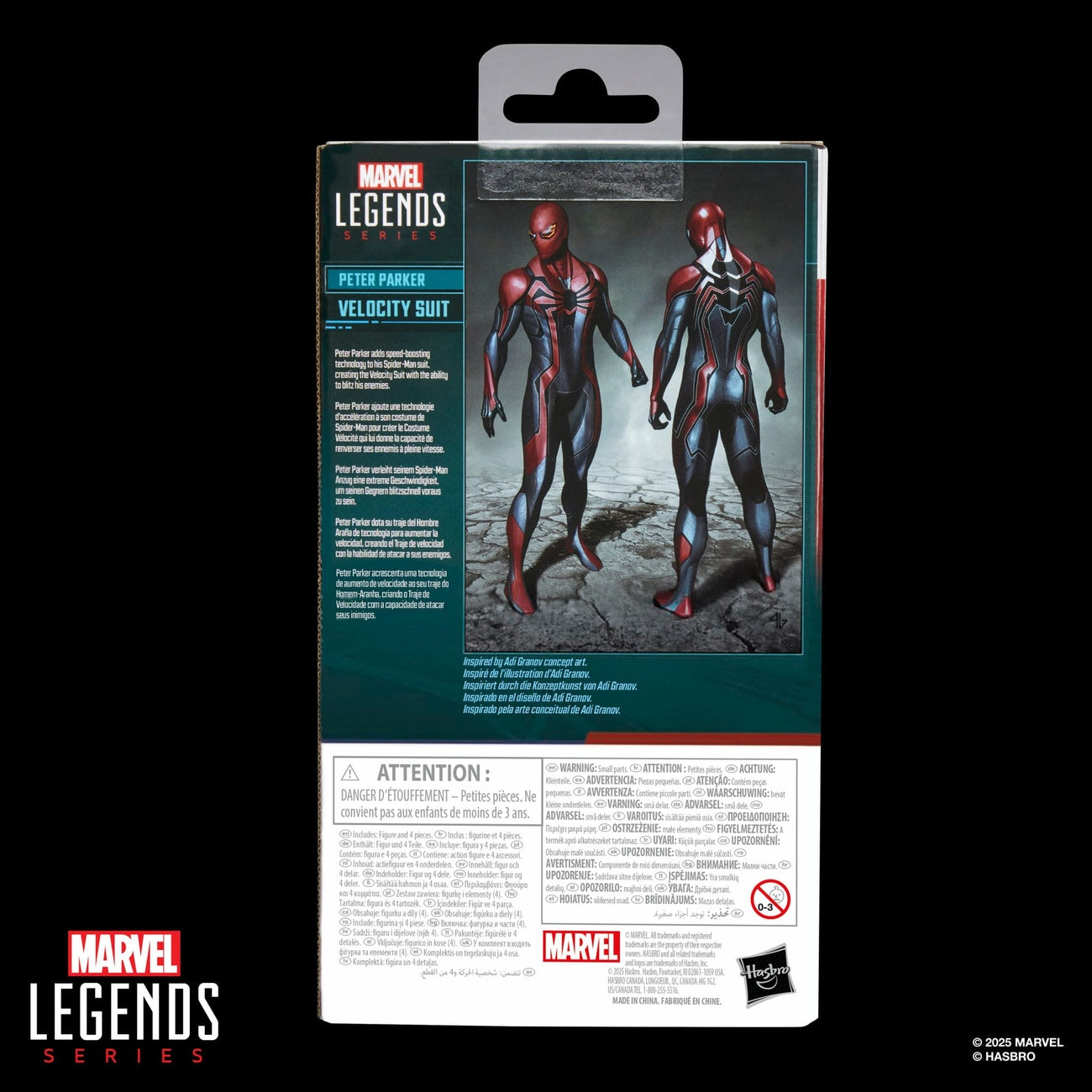 Imagen del producto Spider-Man Marvel Legends Gamerverse Figura de acción Peter Parker Velocity Suit 15 cm