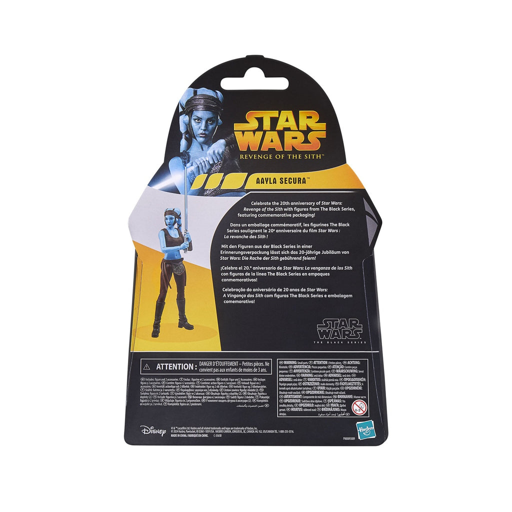 Imagen del producto Star Wars Episodio III Black Series Figura de acción 20th Anniversary Aayla Secura 15 cm