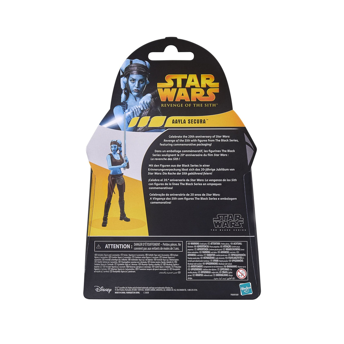 Imagen del producto Star Wars Episodio III Black Series Figura de acción 20th Anniversary Aayla Secura 15 cm
