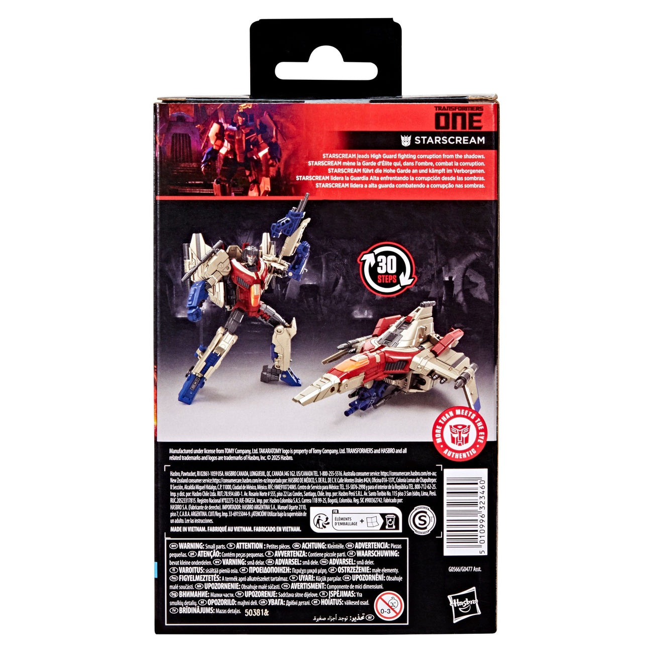 Imagen del producto Transformers One Studio Series figura de acción Deluxe Class Starscream 11 cm