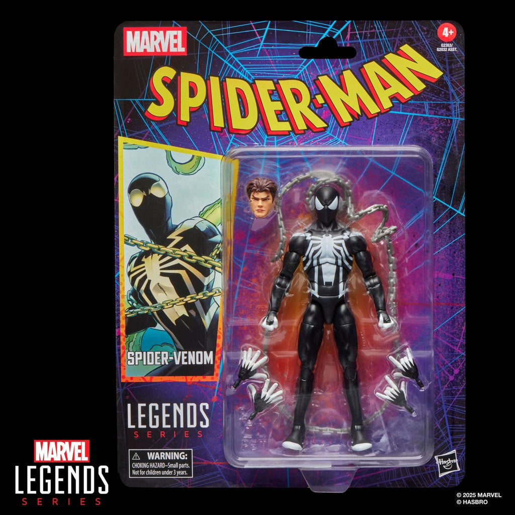 Imagen del producto Spider-Man Marvel Legends figura de acción retro Spider-Venom 15 cm