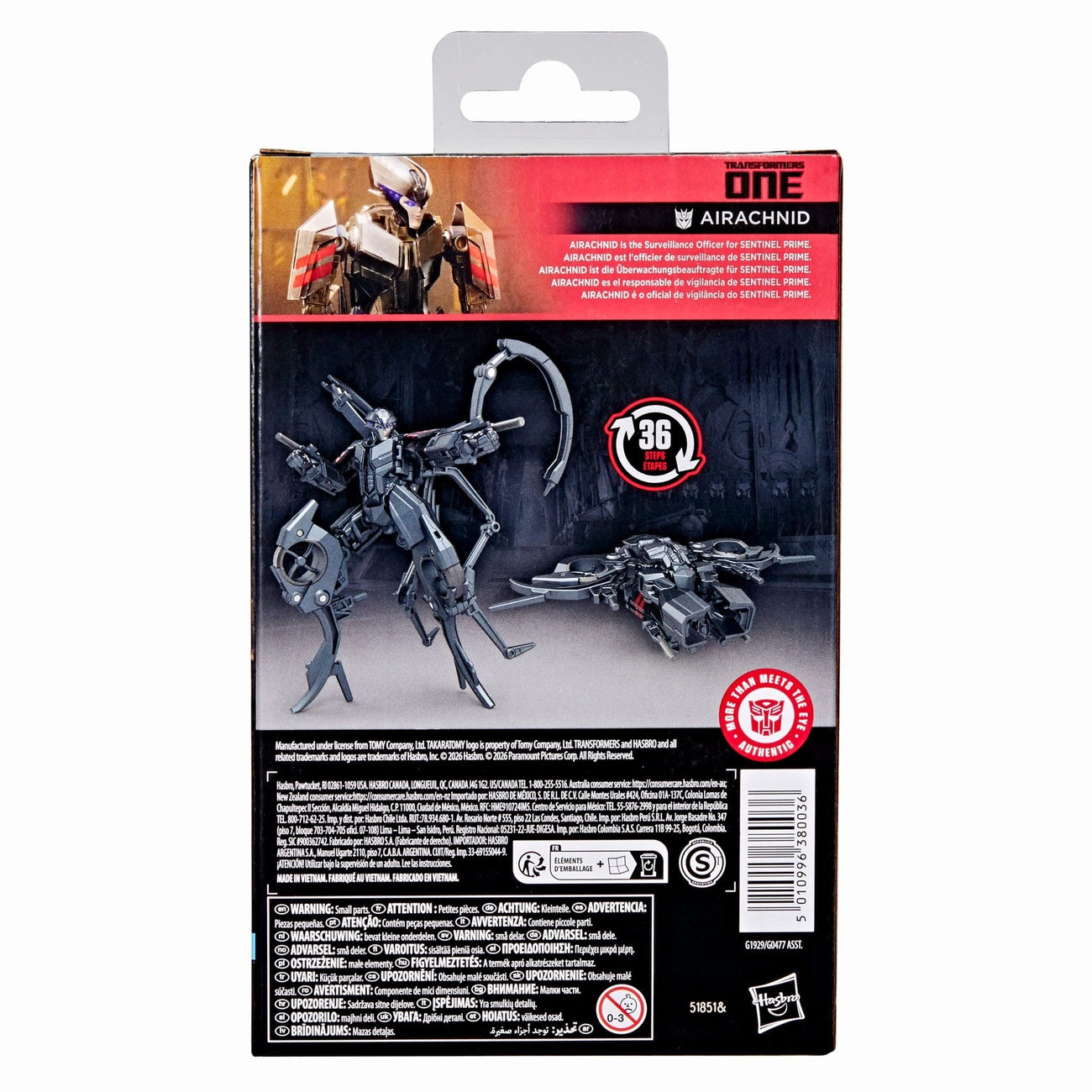 Imagen del producto Transformers One Studio Series figura de acción Deluxe Class Airachnid 11 cm