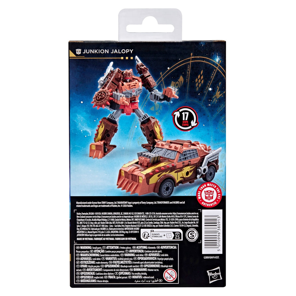 Imagen del producto Transformers Age of Primes figura de acción Deluxe Class Junkion Jalopy 14 cm