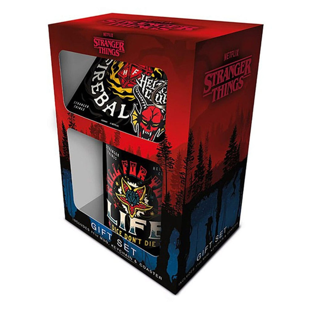 Imagen del producto Stranger Things Set de taza, posavasos y llavero Hellfire