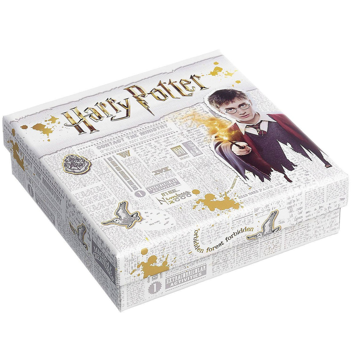 Imagen del producto Harry Potter Set de colgantes para pulsera Reliquias/Snitch/3 cuentas de hechizos (plateado)