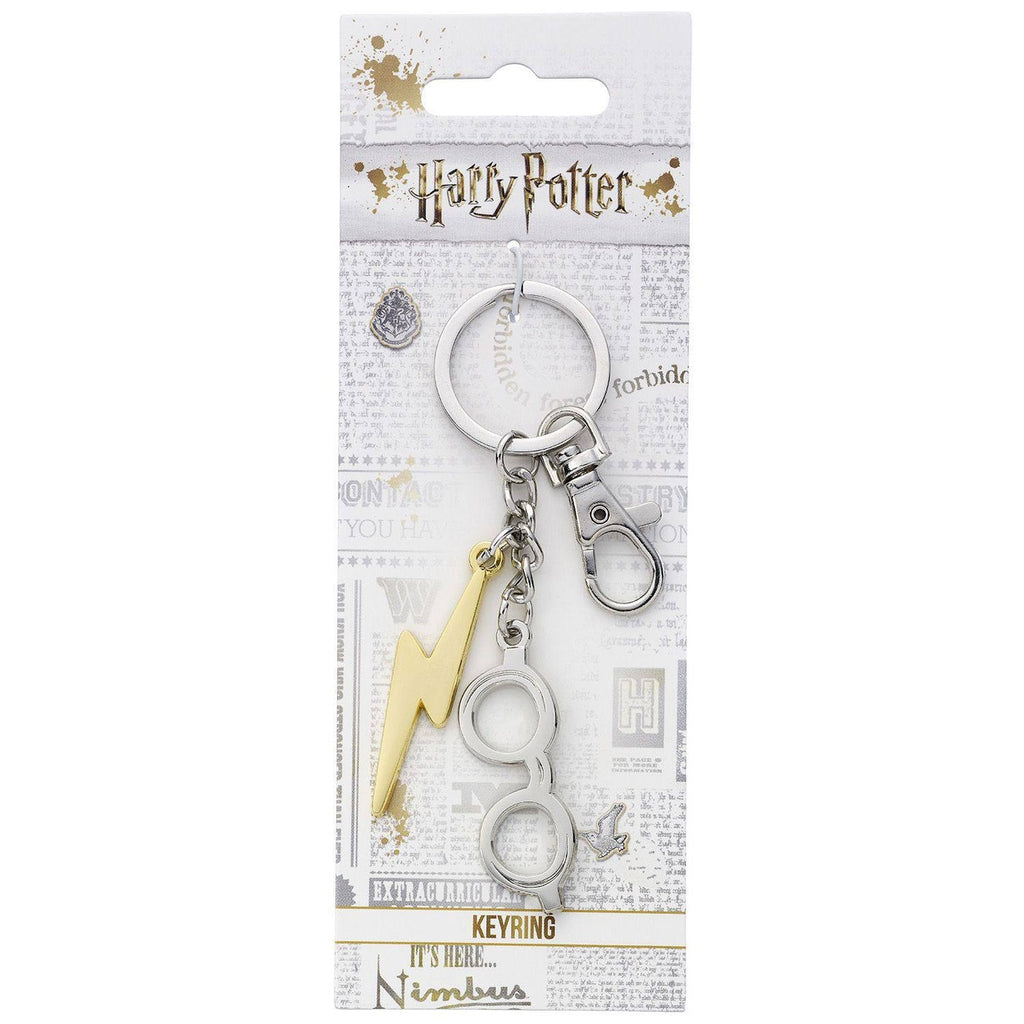 Imagen del producto Harry Potter Llavero Rayo & Gafas (plateado)