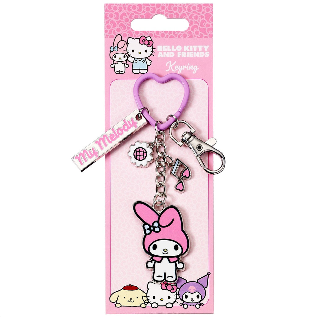 Imagen del producto Llavero Hello Kitty con colgante My Melody 15 cm