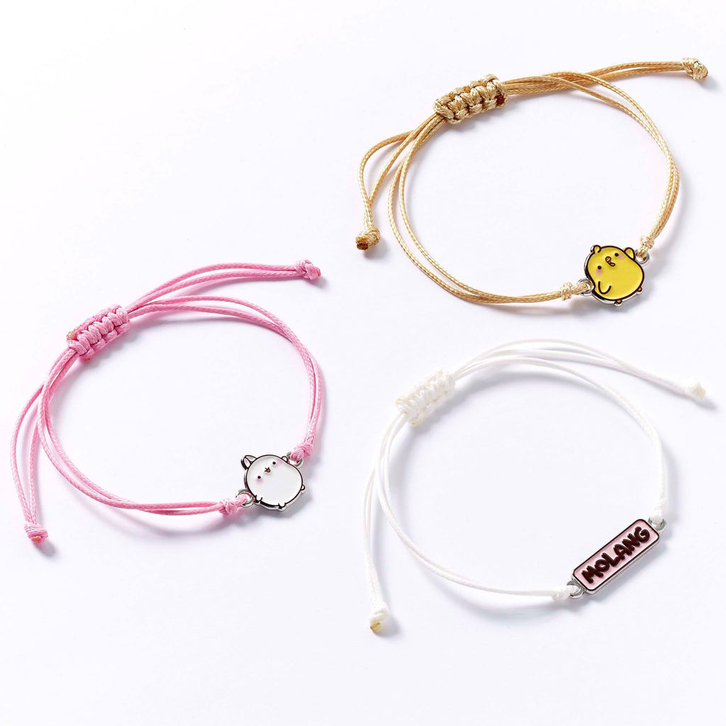Imagen del producto Pulseras Molang Pack de 3 Molang and Piu Piu 18 cm