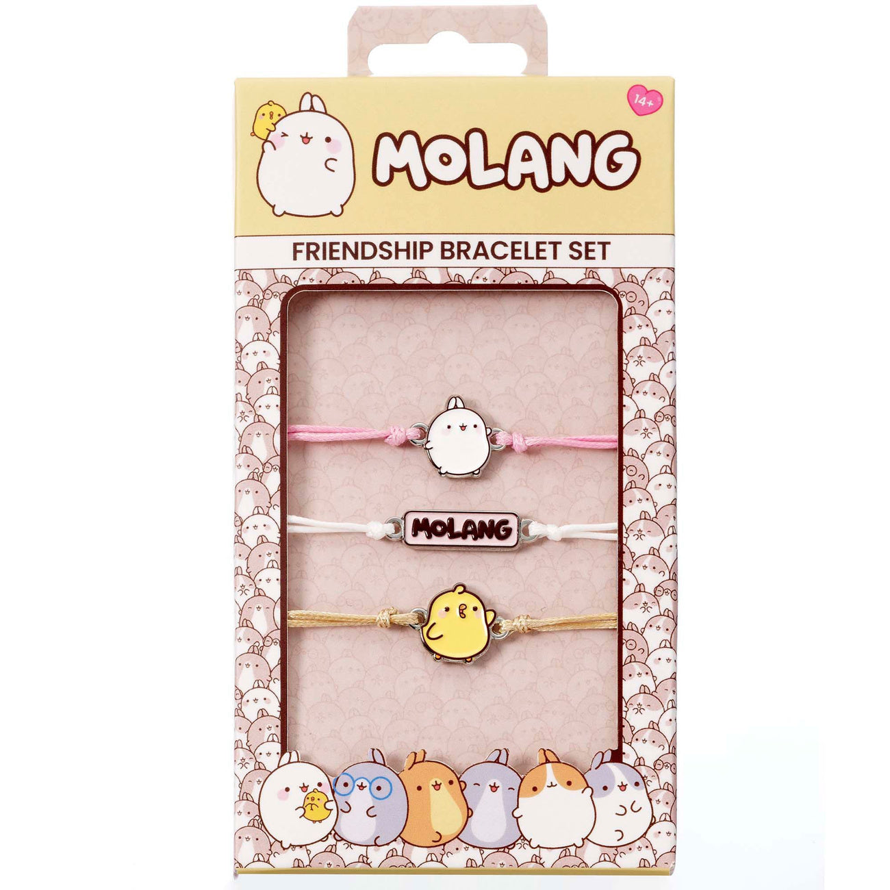 Imagen del producto Pulseras Molang Pack de 3 Molang and Piu Piu 18 cm
