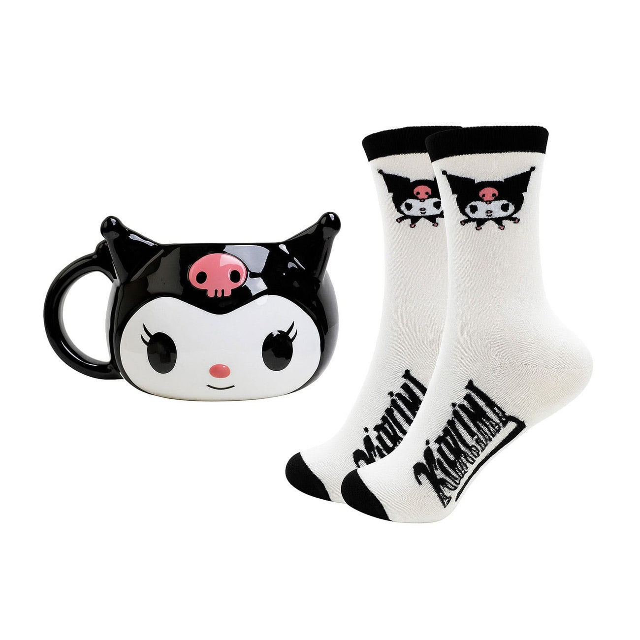 Imagen del producto Sanrio Set Taza 3D y Calcetines Kuromi