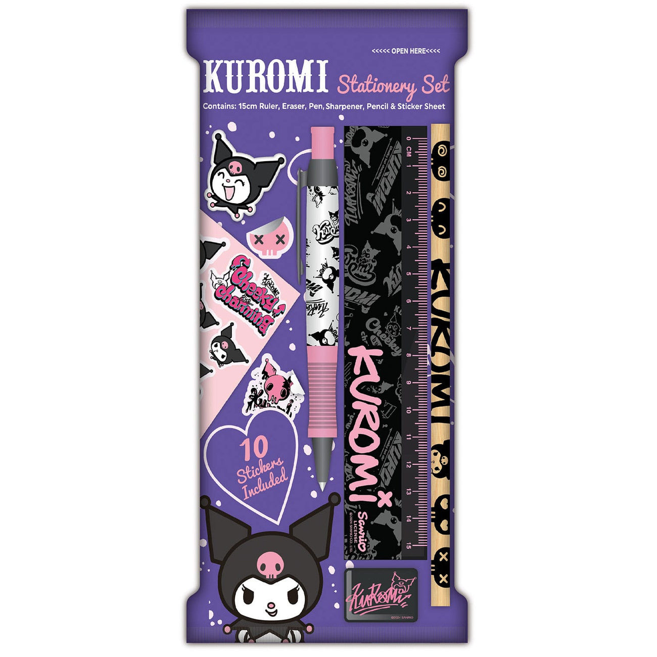 Imagen del producto Sanrio Set de escritura 6 unidades Kuromi