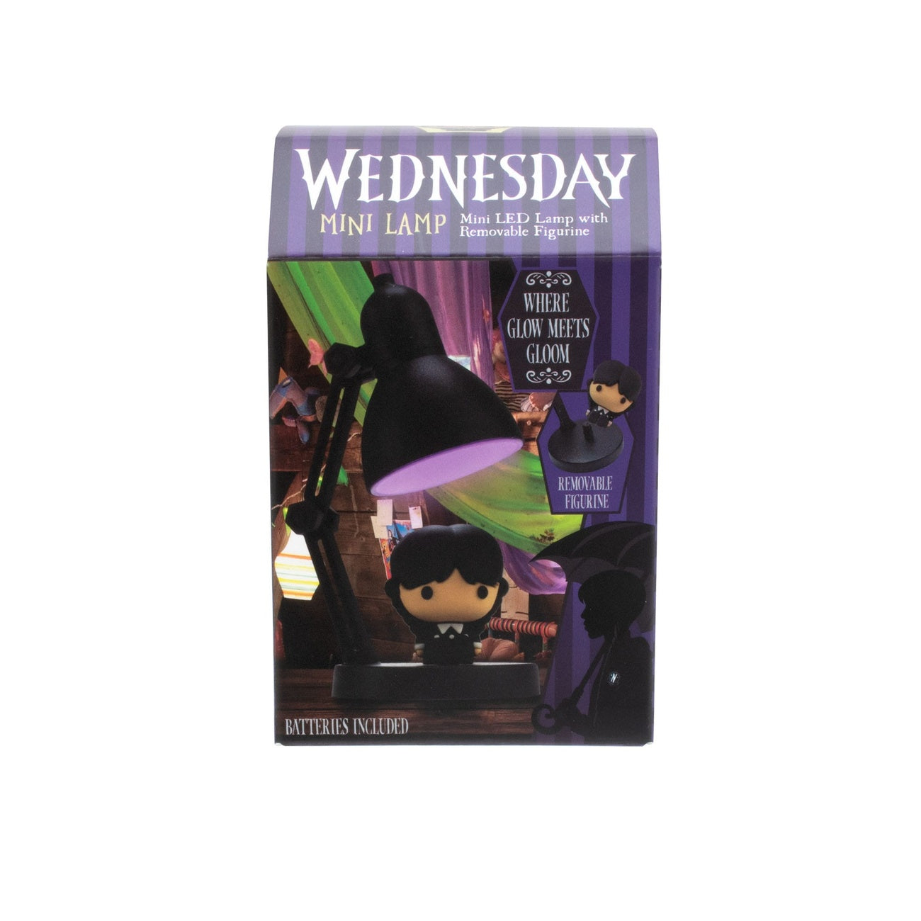 Imagen del producto Lámpara LED mini de Wednesday con figura 10 cm