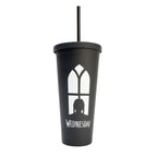 Imagen del producto Tumbler Wednesday con pajitas 485 ml