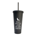 Imagen del producto Tumbler Wednesday con pajitas 485 ml