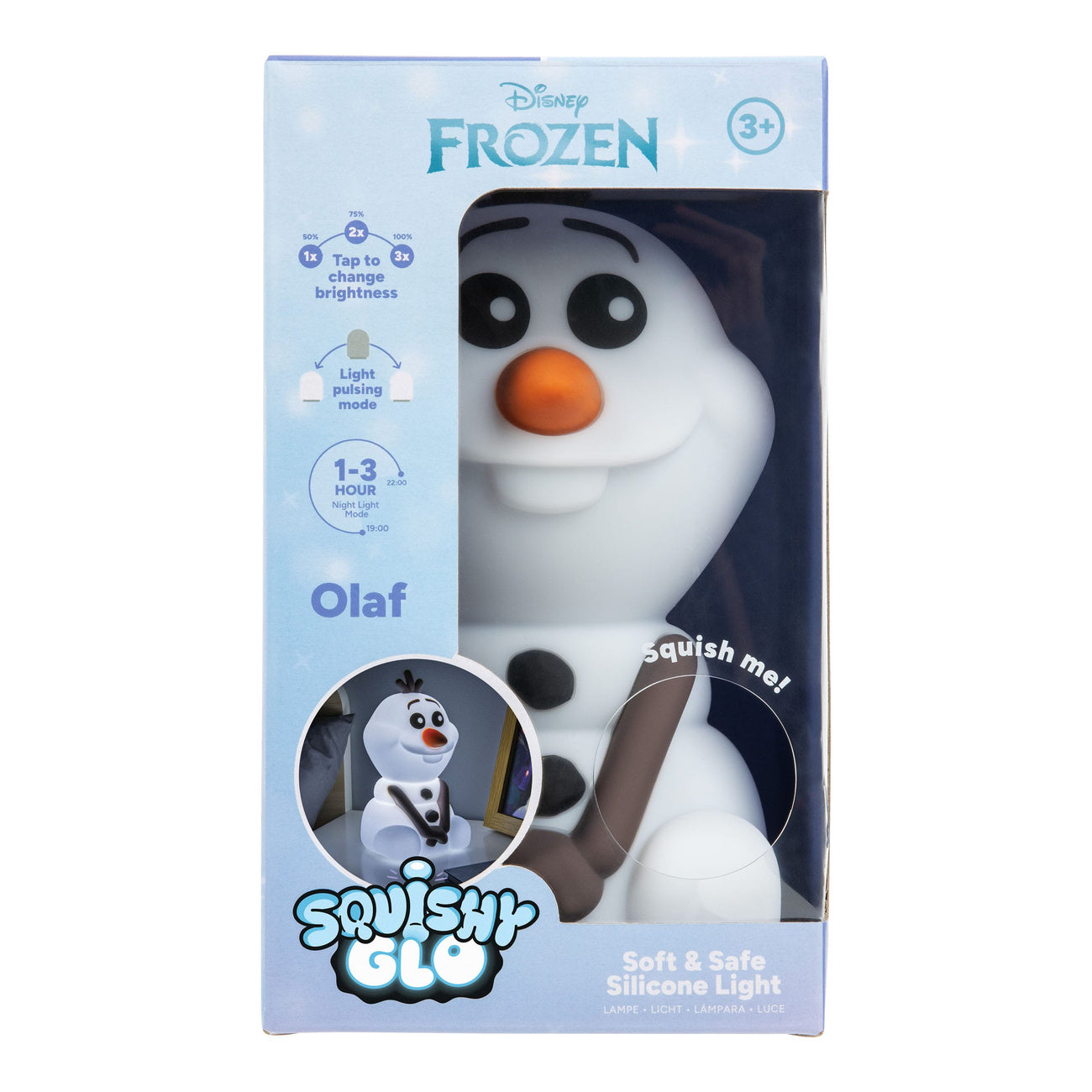 Imagen del producto Frozen Squishy Glo lámpara de silicona Olaf 15 cm