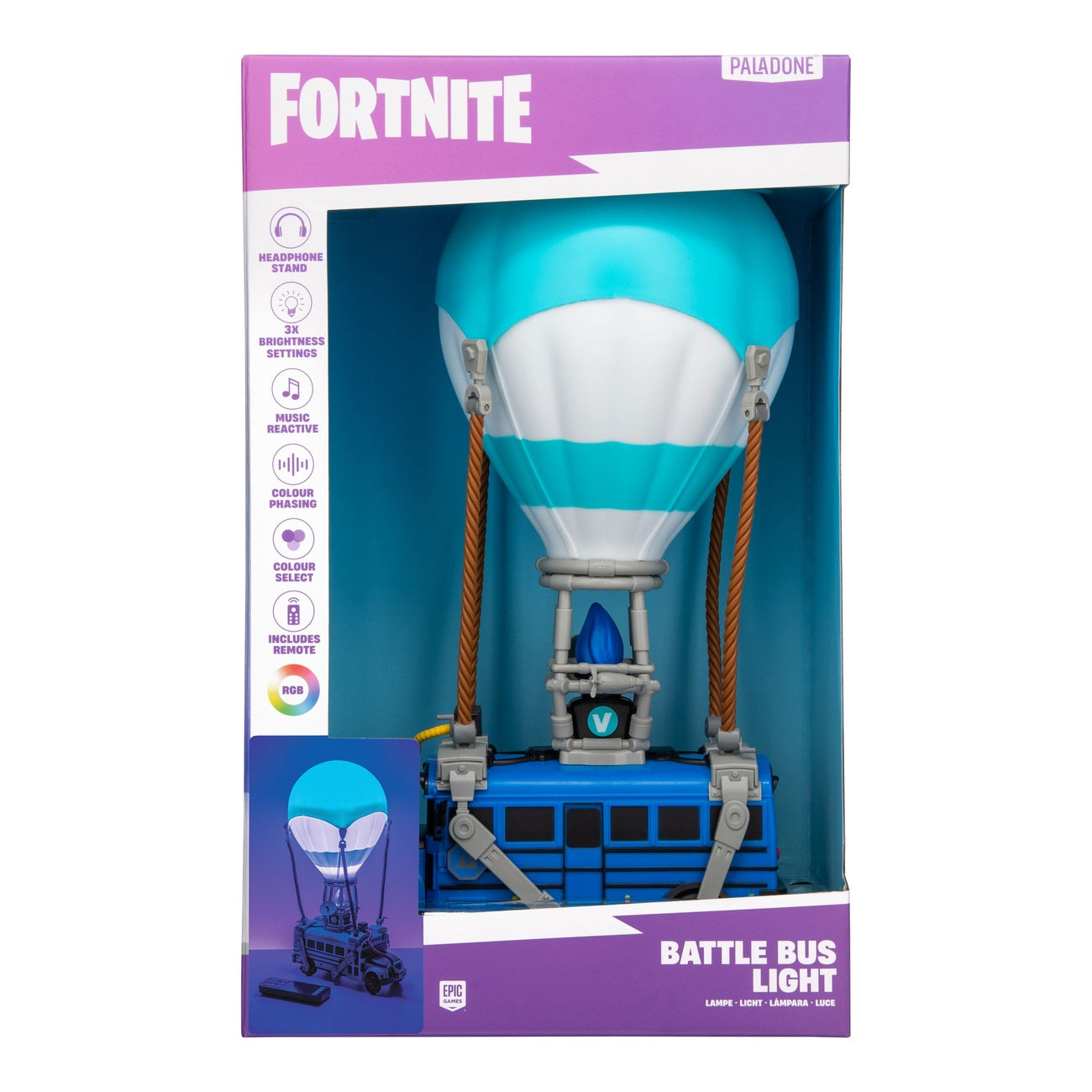 Imagen del producto Lámpara diorama Fortnite Battle Bus