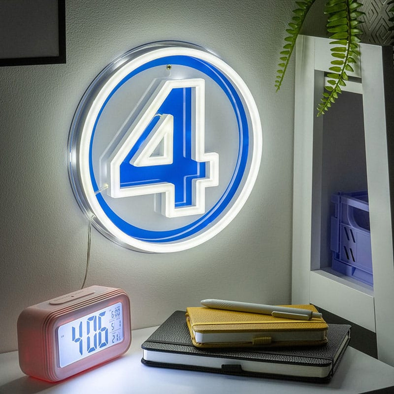 Imagen del producto Fantastic Four Lámpara de Pared LED Logo Neón