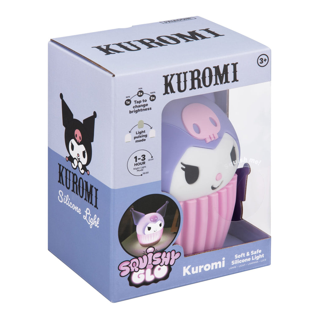 Imagen del producto Lámpara de silicona Sanrio Squishy Glo Kuromi 15 cm