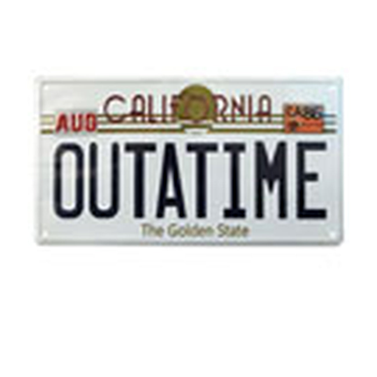 Imagen del producto Regreso al Futuro Placa metálica Outatime Matrícula DeLorean