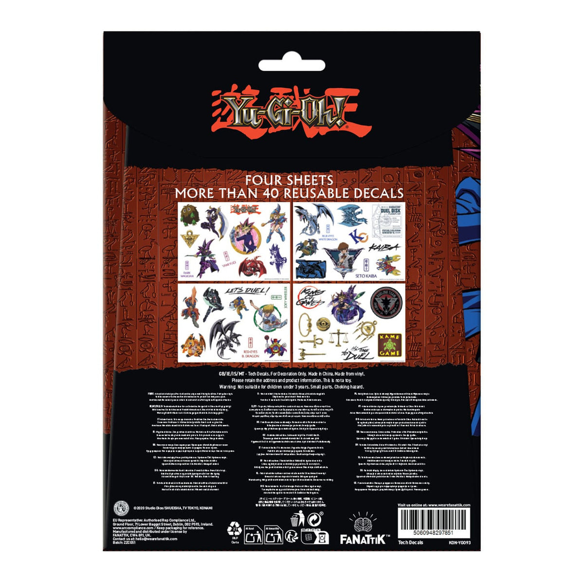 Imagen del producto Yu-Gi-Oh! Tech Sticker Pack