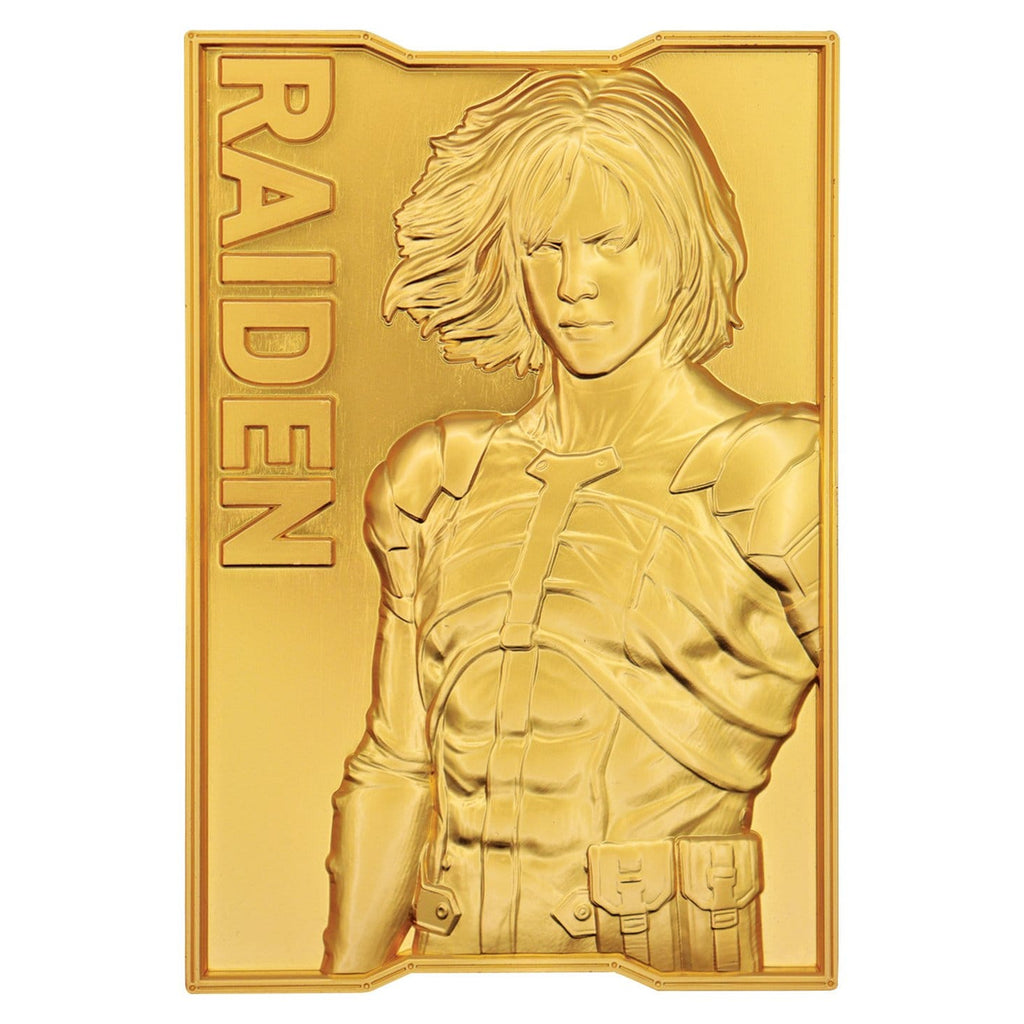Imagen del producto Lingote metálico Metal Gear Solid 2 Raiden 24k Gold Plated Edición Limitada