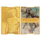 Imagen del producto Lingote metálico Metal Gear Solid 2 Raiden 24k Gold Plated Edición Limitada