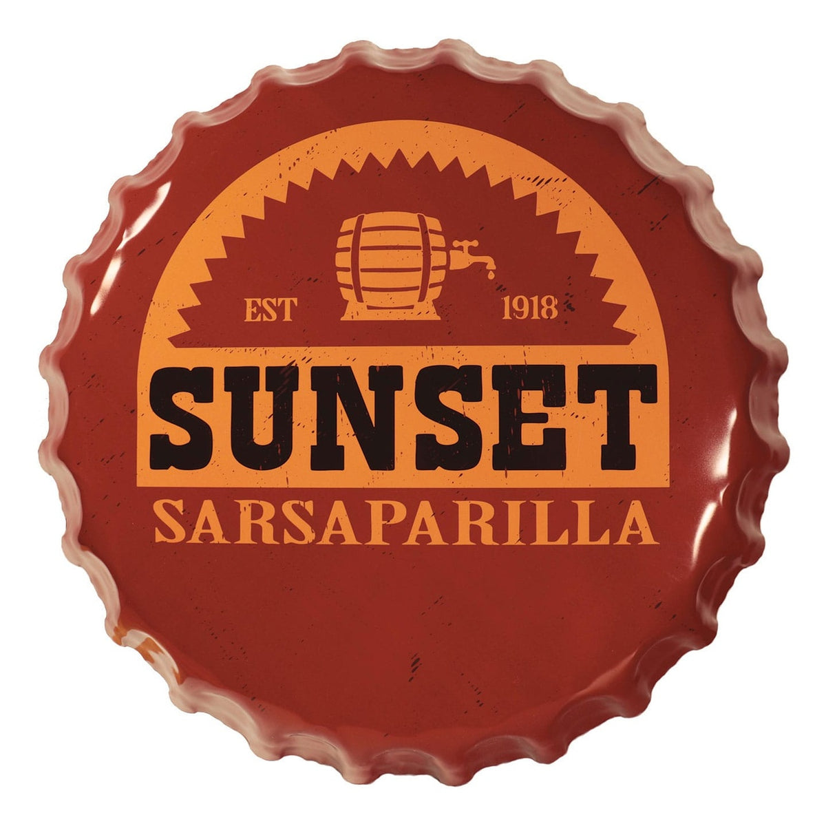 Imagen del producto Fallout Placa Metálica Sunset Sarsaparilla Bottle Cap