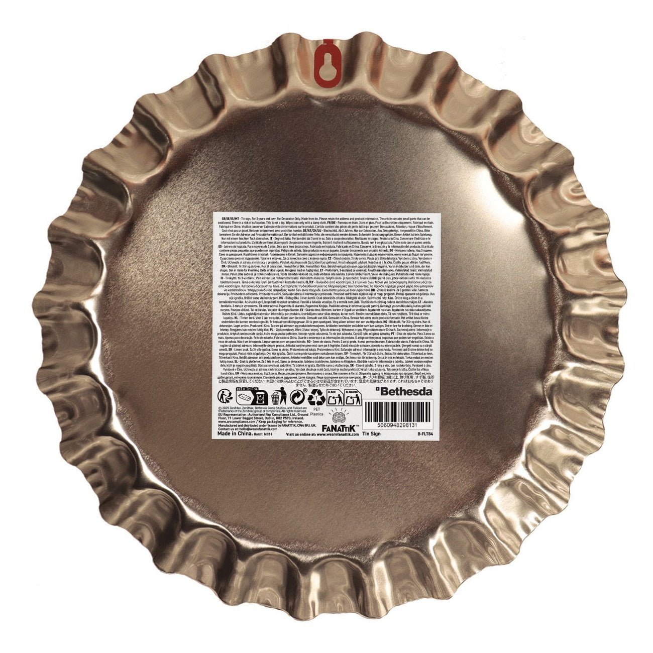 Imagen del producto Fallout Placa Metálica Sunset Sarsaparilla Bottle Cap