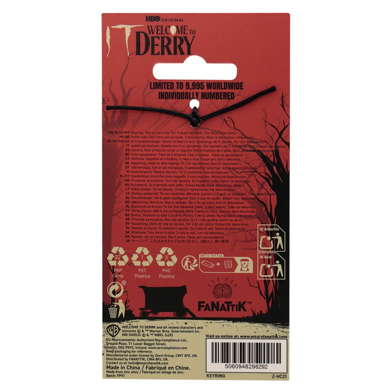 Imagen del producto Llavero It Welcome to Derry The Losers Limited Edition