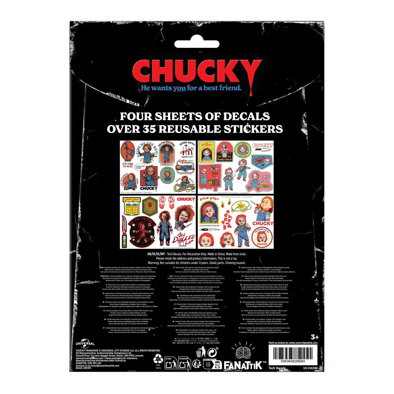 Imagen del producto Chucky Tech Sticker Pack