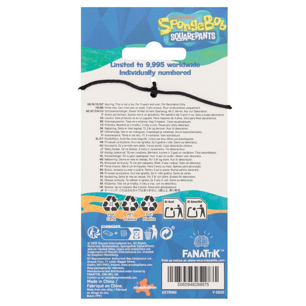Imagen del producto Llavero SpongeBob SquarePants Driver License Edición Limitada