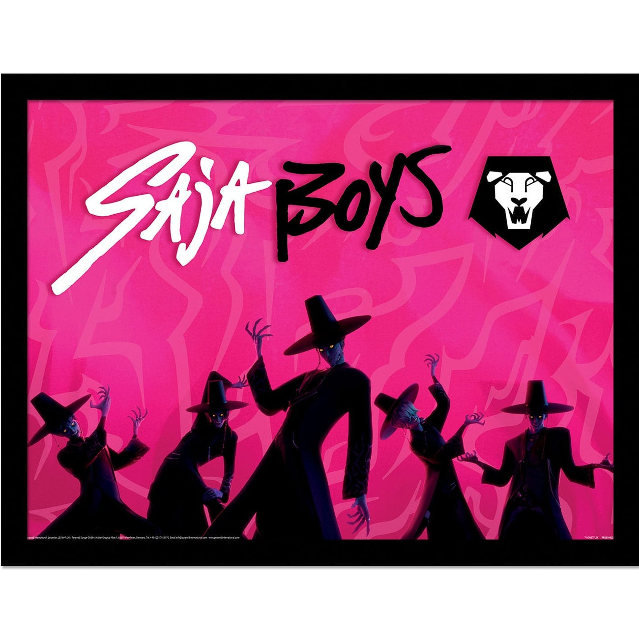 Imagen del producto K-Pop Demon Hunters Collector Print – Póster enmarcado Saja Boys Idol