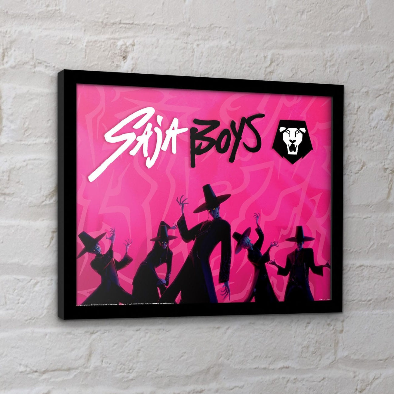 Imagen del producto K-Pop Demon Hunters Collector Print – Póster enmarcado Saja Boys Idol