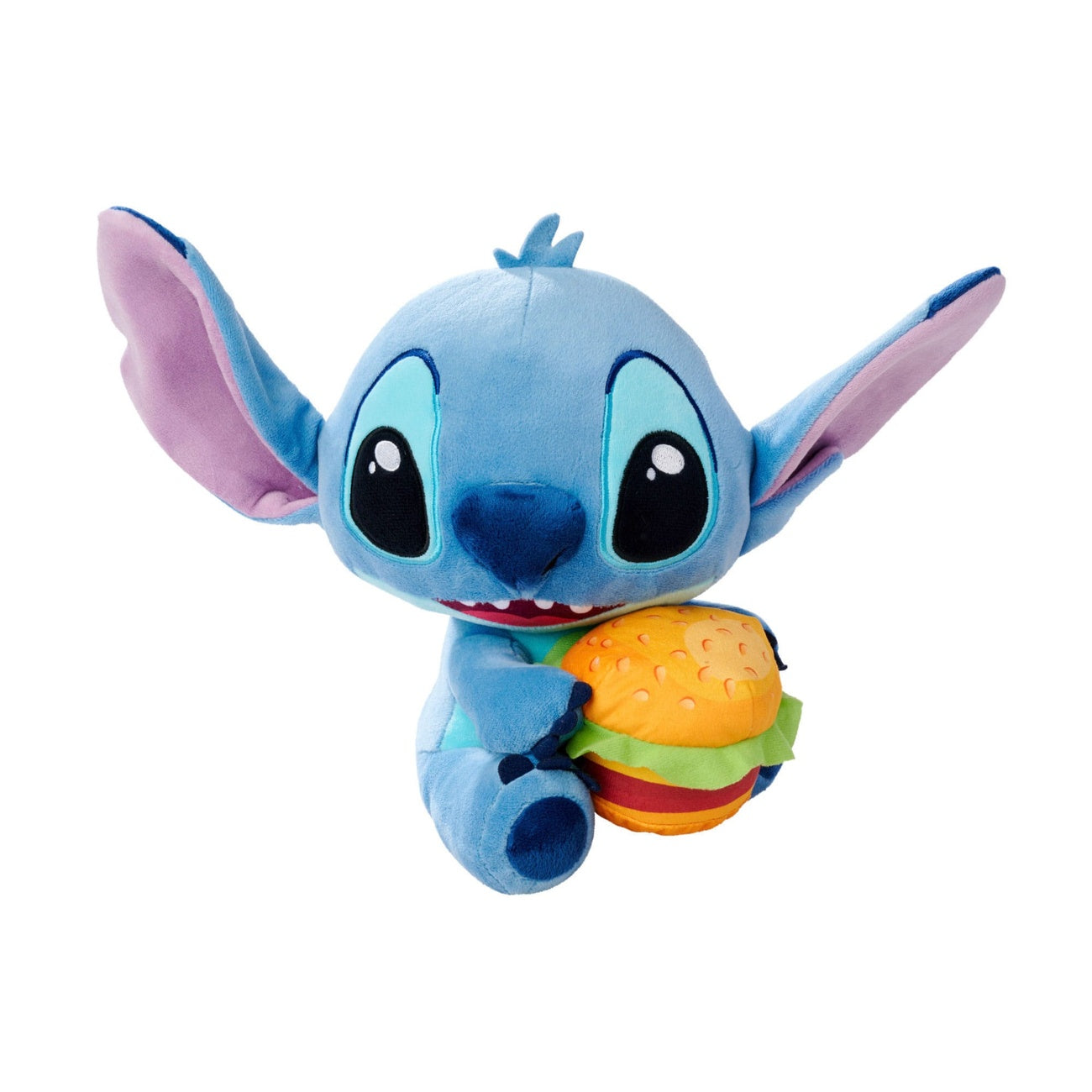 Imagen del producto Lilo & Stitch figura de peluche Stitch con hamburguesa 25 cm