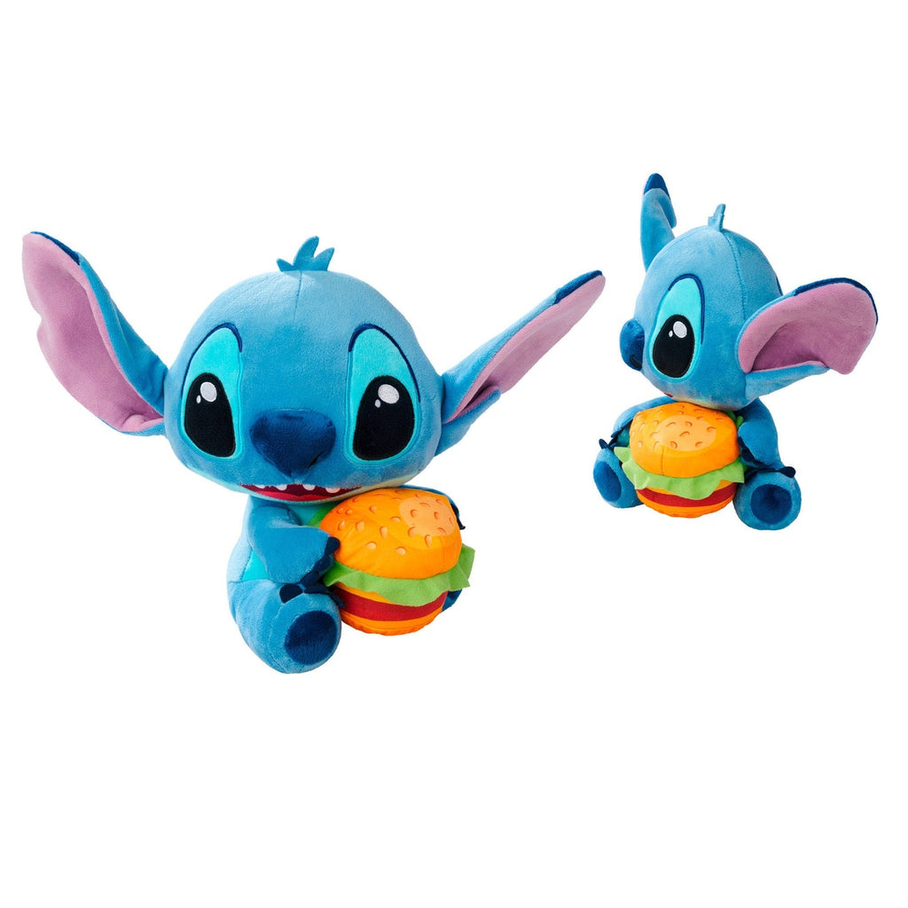 Imagen del producto Lilo & Stitch figura de peluche Stitch con hamburguesa 25 cm